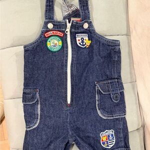 Blue Denim Kids Overalls - Miki House